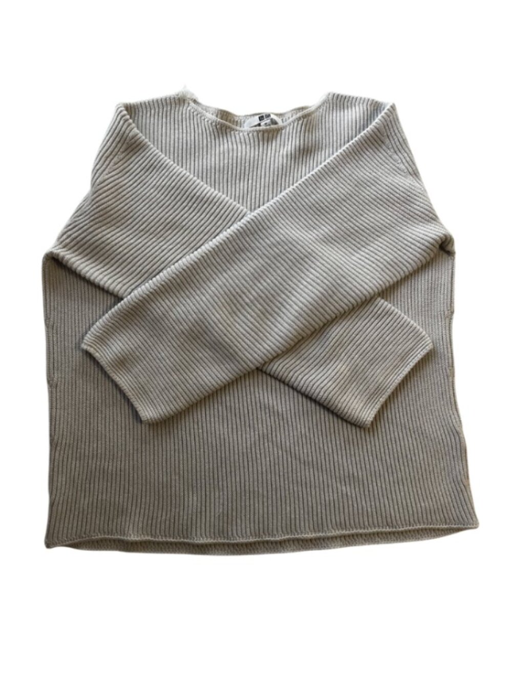 Uniqlo Off-White Cable Knit Sweater - Size S